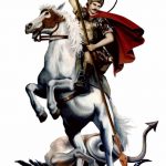 رسم تخطيطي للوشم جورج المنتصر بتاريخ 12/28/2017 برقم 052 - القديس. جورج -