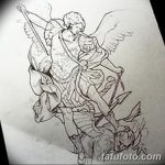 رسم تخطيطي للوشم جورج المنتصر بتاريخ 12/28/2017 برقم 057 - القديس. جورج -