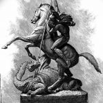 رسم تخطيطي للوشم جورج المنتصر بتاريخ 12/28/2017 برقم 061 - القديس. جورج -