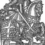 رسم تخطيطي للوشم جورج المنتصر بتاريخ 28.12.2017 برقم 072 - القديس. جورج -