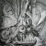 رسم تخطيطي للوشم جورج المنتصر بتاريخ 28/12/2017 برقم 078 - القديس. جورج -