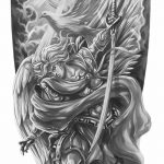 رسم تخطيطي للوشم جورج المنتصر بتاريخ 12/28/2017 برقم 081 - القديس. جورج -