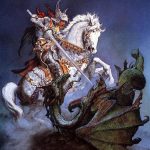 رسم تخطيطي للوشم جورج المنتصر بتاريخ 12/28/2017 برقم 083 - القديس. جورج -