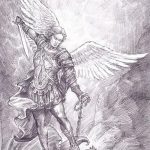 رسم تخطيطي للوشم جورج المنتصر بتاريخ 28.12.2017 №087 - القديس. جورج -