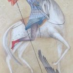 رسم تخطيطي للوشم جورج المنتصر بتاريخ 12/28/2017 برقم 088 - القديس. جورج -