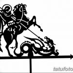 رسم تخطيطي للوشم جورج المنتصر بتاريخ 12/28/2017 برقم 094 - القديس. جورج -