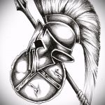 vázlat az 1. számú gladiátor tetoválásról - a kép hűvös változata, amely könnyen használható átalakításra és tetoválás gladiátor spartacusként történő alkalmazására