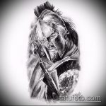 A Gladiator Tattoo Sketch # 29 a minta klassz változata, amely sikeresen használható átalakítására és gladiátor tetoválásként történő alkalmazására a vállán