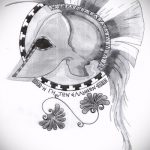 vázlat egy gladiátor tetoválásról # 150 - a rajz hűvös változata, amely könnyen használható feldolgozásra és gladiátor tetoválásként történő alkalmazásra lánccal