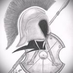 vázlat az 1. számú gladiátor tetoválásról - a kép méltó változata, amely könnyen használható változtatásra és alkalmazásra gladiátor tetoválásként a gyomorra