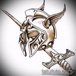 vázlat az 506 -os számú gladiátor tetoválásról - a minta egyedi változata, amely jól használható átalakításra és gladiátor tetoválásként történő felhelyezésre a karon