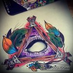 egy szem tetoválás vázlata egy háromszögben # 444 egy rajz érdekes változata, amely jól használható a vállon lévő háromszög szemének tetoválásaként történő átalakítására és alkalmazására