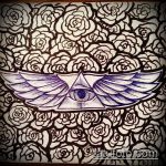 egy szem tetoválás vázlata egy háromszögben # 749 a rajz méltó változata, amely könnyen használható a nyakon lévő háromszög szemének tetoválásaként történő feldolgozására és alkalmazására