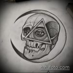 szemhéj tetoválás vázlata egy háromszögben # 65 egy rajz hűvös változata, amely sikeresen használható a szemek tetoválásaként történő feldolgozására és alkalmazására egy rózsákkal ellátott háromszögben