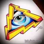 egy szem tetoválás vázlata egy háromszögben # 350 egy rajz klassz változata, amely jól használható a finomításhoz és a szem tetoválásához a háromszögben és a virágokban