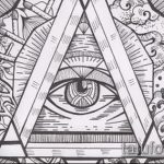 egy szem tetoválás vázlata egy háromszögben # 176 egy rajz méltó változata, amely jól használható feldolgozásra és tetoválásként történő alkalmazásra egy szem háromszögében az alkaron