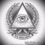 egy szem tetoválás vázlata egy háromszögben # 739 egy rajz klassz változata, amely sikeresen használható finomításra és szemtetoválásként történő alkalmazásra egy szárnyas háromszögben