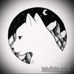 hegyi tetoválás vázlata # 903 - a kép hűvös változata, amely jól használható hegyi és holdtetoválás feldolgozására és alkalmazására