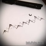 A hegyi tetoválás vázlata # 259 a minta érdekes változata, amely sikeresen használható a hegyi tetoválás geometriájának véglegesítésére és alkalmazására