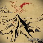 A hegyi tetoválás vázlata # 87 a kép hűvös változata, amely könnyen használható hegyi tetováló kézként történő feldolgozásra és alkalmazásra