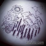 A hegyi tetoválás vázlata # 262 a kép méltó változata, amely sikeresen használható a hegyi folyó megváltoztatására és tetoválására tetoválásként