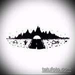 A hegyi tetoválás vázlata # 100 a kép méltó változata, amely sikeresen használható a hegyek és a farkasok tetoválására és alkalmazására