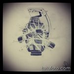 vázlat a 901 -es gránátalma tetoválásról - a minta egyedi változata, amely jól használható a gránátalma tetoválás véglegesítésére és alkalmazására, mint egy teknős