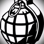 vázlat a 116 -os számú gránátalma tetoválásról - a rajz méltó változata, amely sikeresen használható változtatásra és tetoválásra a gránátalma kezén egy rózsában