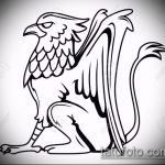 vázlat a 771 -es számú tetováló griffről - a rajz hűvös változata, amely sikeresen használható felülvizsgálatra és alkalmazásra pajzsos tetováló griffként