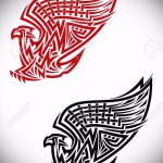 vázlat egy tetováló griffről № 240 - a kép hűvös változata, amely jól használható felülvizsgálathoz és alkalmazáshoz, mint pajzsos tetováló griff