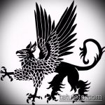 vázlat a 248 -as számú tetováló griffről - a minta egyedi változata, amely sikeresen használható változtatásra és alkalmazásra tetováló griffmadárként