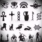 Hűvös lehetőségek a vázlatokhoz egy tetováláshoz hieroglifával - exkluzív képek példái