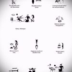 Eredeti vázlatok tetováláshoz hieroglifával - méltó példák a rajzokra