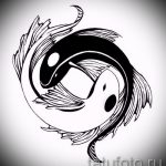 A tetoválás elfogadható változata a Yin-Yang szimbólum, amely alkalmas egy hűvös yin-yang tetoválási vázlathoz