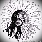 A tetoválásminta méltó változata a Yin-Yang szimbólum, amely alkalmas egy yin-yang tetoválás exkluzív vázlatához