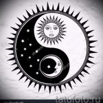 A tetoválás dizájnjának klassz változata a Yin-Yang jel, amely alkalmas egy yin-yang tetoválás érdekes vázlatához