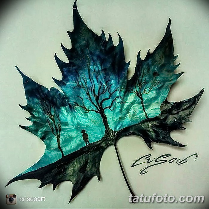 снимка Скици на татуиран клен от 29.09.2017 г. №015 - Скици на татуировъчен клен -