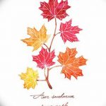 снимка Скици на татуировка клен от 29.09.2017 г. №010 - Скици на татуировка клен -