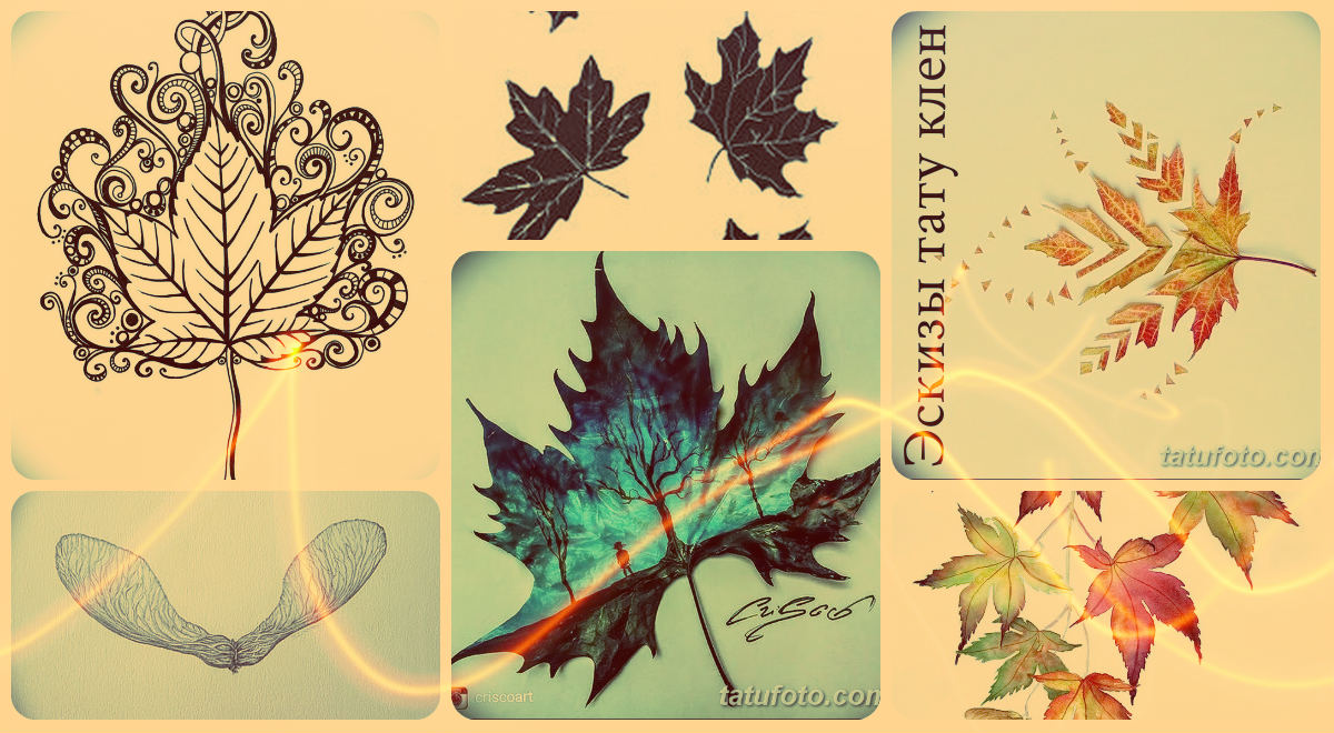 Дизайн на татуировка с клен - примери за дизайн на татуировки с клен