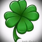 Ciekawa wersja szkiców tatuażu koniczyna - może być wykorzystana do tatuażu koniczyny szczęścia