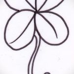 Przyzwoita wersja szkiców do tatuażu koniczyna - może być użyta do jaskółki z tatuażem koniczyny