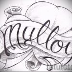 Oryginalna wersja szkiców tatuażu koniczyna - może być używana do tatuażu męskiej koniczyny