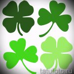 Fajna wersja szkiców tatuażu koniczyny - może być używana do tatuażu koniczyny celtyckiej