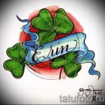 Stylowa wersja szkiców tatuażu koniczyny - może być używana do tatuażu koniczyny