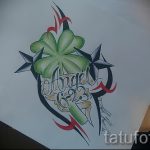 Fajna wersja szkiców do tatuażu koniczyna - może być użyta do tatuażu w formie koniczyny