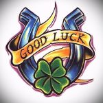 Oryginalna wersja szkiców tatuażu koniczyna - może być użyta do tatuażu koniczyny białej