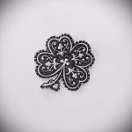 Stylowa wersja szkiców do tatuażu koniczyna - może być używana do tatuażu koniczyny męskiej