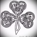 Przyzwoita wersja szkiców tatuażu koniczyny - może być użyta do tatuażu koniczyny na nodze