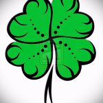 Ciekawy wariant szkiców tatuaży koniczyna - może być użyty do tatuażu koniczyny do rysowania