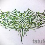 Oryginalna wersja szkiców tatuażu koniczyna - może być użyta do tatuażu koniczyny na nodze